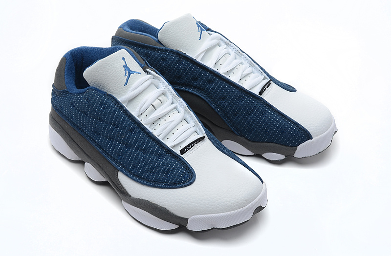 Air Jordan 13 Mens Shoes Aaa Navy Blue/White Online